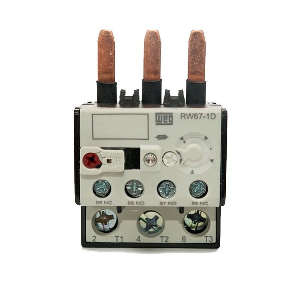 Relé Térmico de Sobrecarga 25A a 40A RW 67 1D para CWM32/40 Tripolar Weg