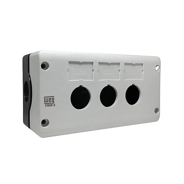 Caixa Plástica CSW para Botoeira PBW-3 3 Furos 22MM Weg