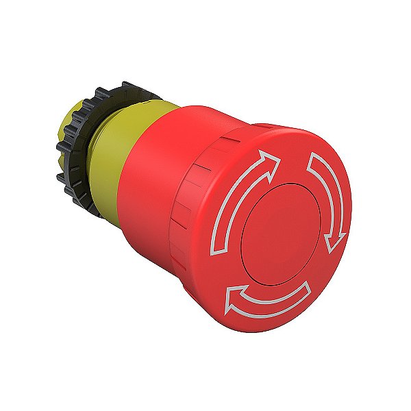 Botão de Emergência Com Trava Gira Solta CSW-BESG WH IP66 Frontal Weg