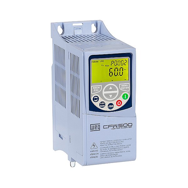 Inversor de Frequência Weg CFW500A02P6T4NB20 2,6A 1,5CV 380/440V Trifásico