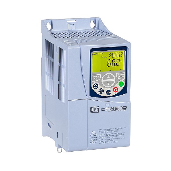 Inversor de Frequência Weg CFW500B06P5T4DB20H00G2 6,5A 3CV 380/440V Trifásico