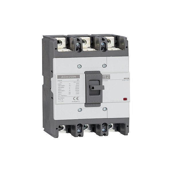 Disjuntor Caixa Moldada 125A AGW 250N 380V 30kA Térmico e Magnético Fixos Weg