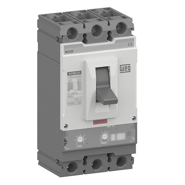 Disjuntor Caixa Moldada 630A ACW630H 380V 85kA Eletrônico Weg