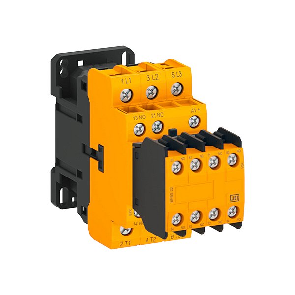 Contator de Segurança 9A CWBS 24VCC 3NA 3NF WEG