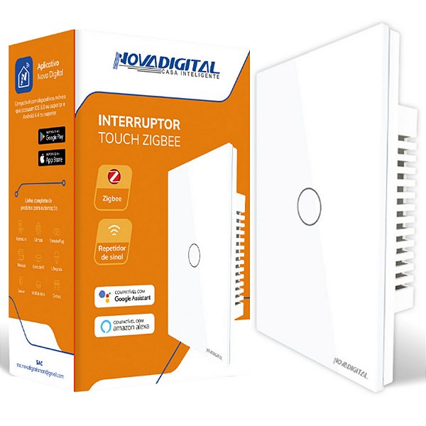 Interruptor Zigbee Tuya Smart Life Repete Sinal Zigbee Loja Geek Smart Solucoes Inteligentes em Automacao Residencial