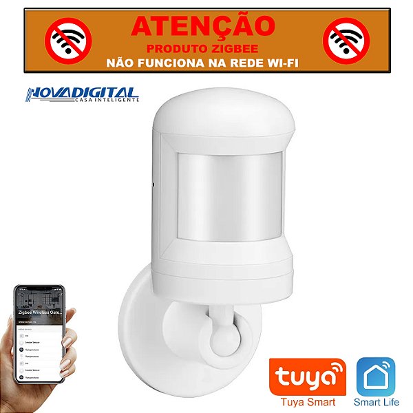 Sensor de Movimento e Presença Zigbee Nova Digital Tuya M2