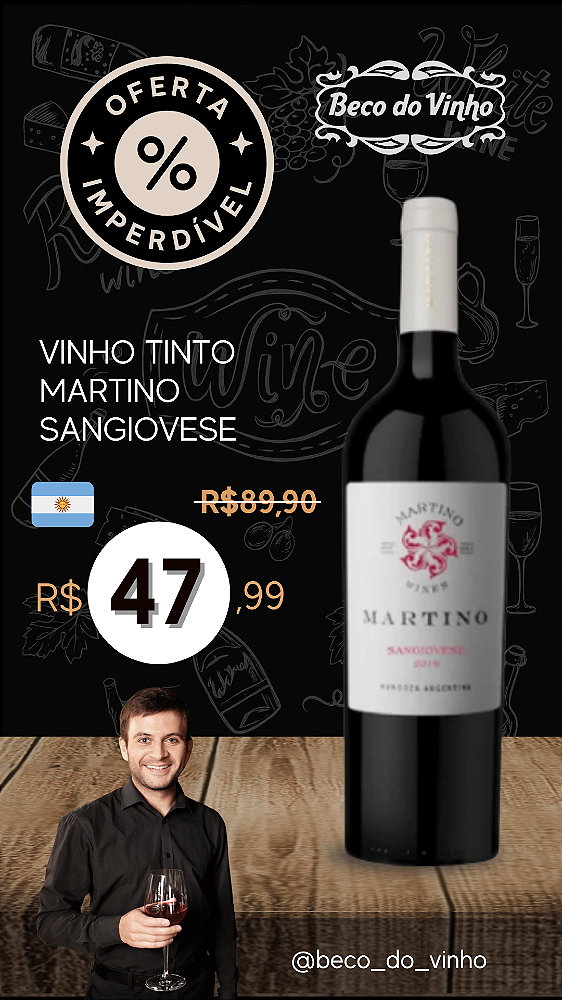 Vinho tinto Martino Sangiovese