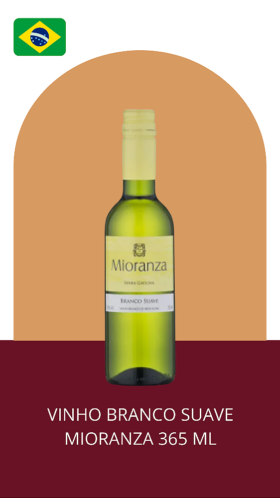 Vinho Branco Suave Mioranza 365 ml