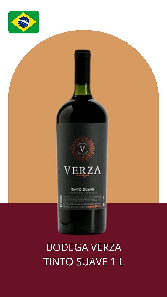 Bodega Verza Tinto Suave 1 L