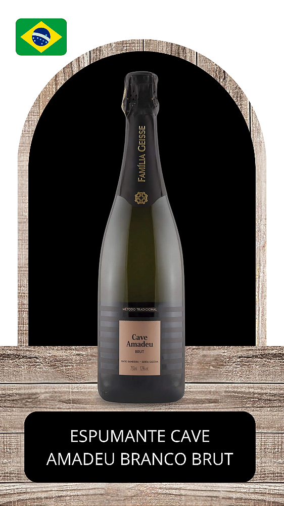 Espumante Cave Amadeu Branco Brut