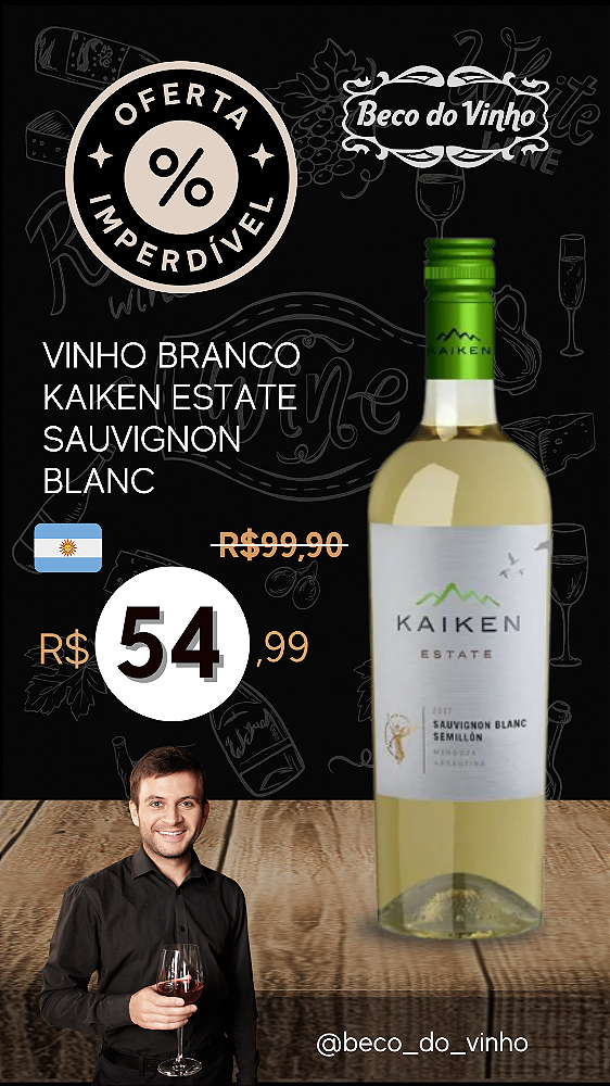 Vinho Branco Kaiken Estate Sauvignon Blanc