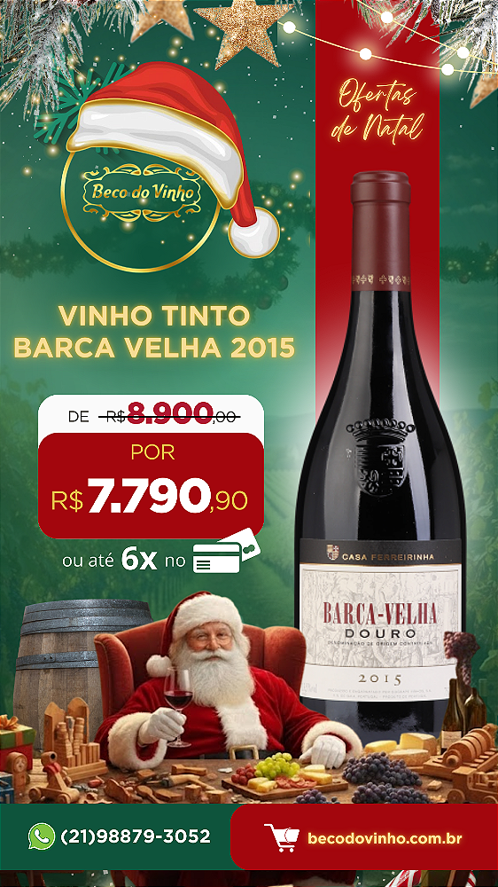 Vinho Tinto Barca Velha 2015