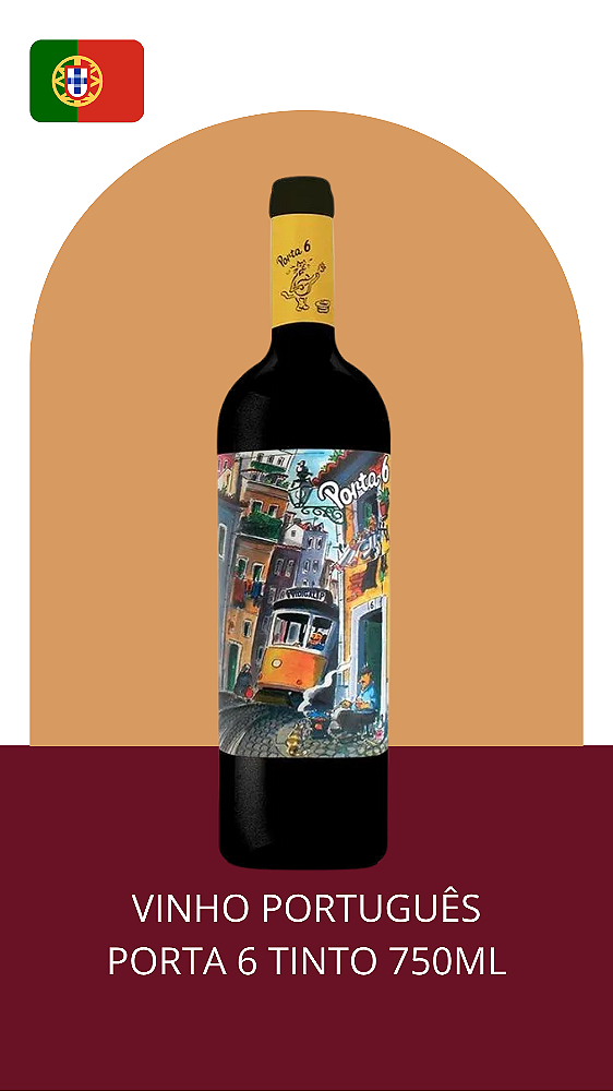 Vinho Português Porta 6 Tinto 750ml