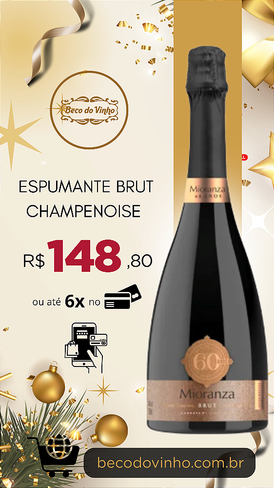 Espumante Brut Champenoise Mioranza 60 Anos