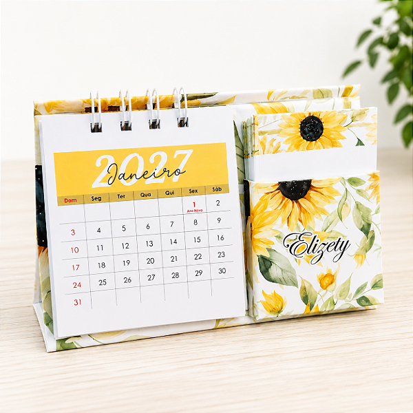 Calendário Porta Notas (capa personalizada)