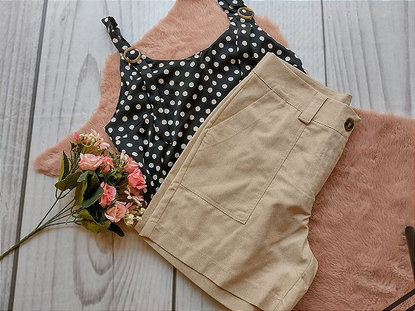Conjunto Blusa regata / Shorts