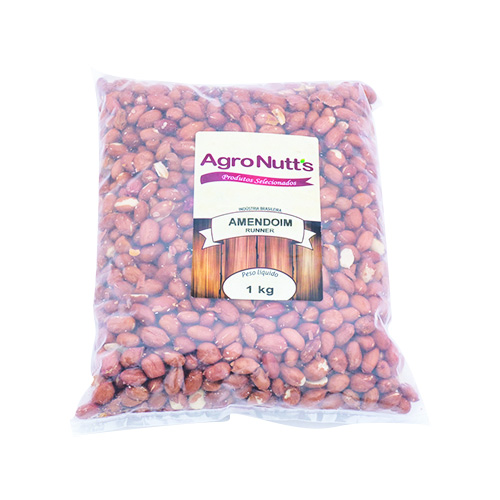 Amendoim Descascado Cru Rúnner 1Kg Agronutts