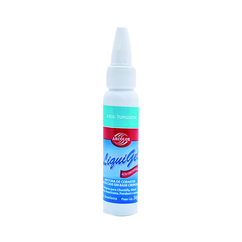 Corante Liquigel Azul Turquesa 30g Arcolor