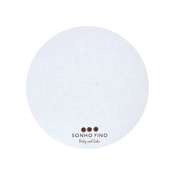 Cake Board Mdf Redondo Branco 22cm Sonho Fino