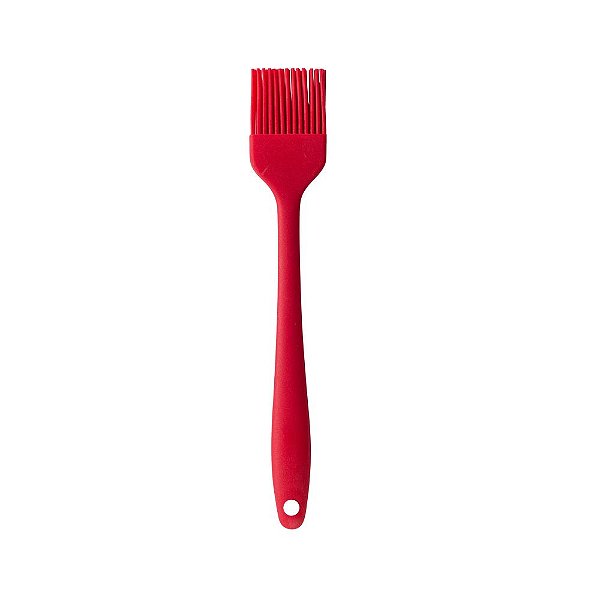 Pincel Silicone Vermelho Duplo Pequeno 20Cm Oikos