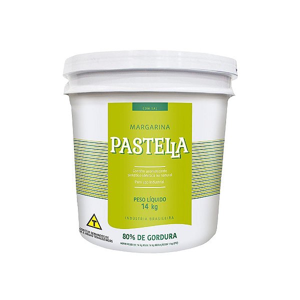 Margarina 80% Uso Geral 14Kg Pastela