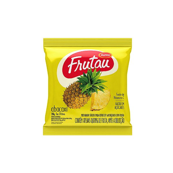 Refresco Em Pó Sabor Abacaxi 200G Frutau