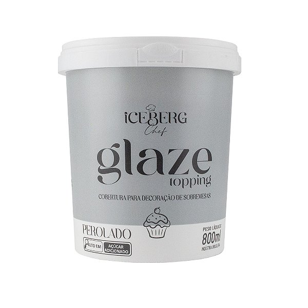 Cobertura Glaze Topping Perolado 800G Iceberg