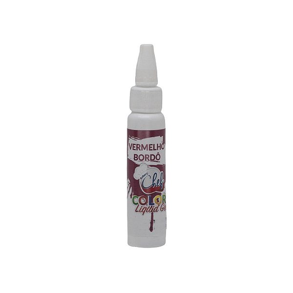 Corante Liquid Gel Vermelho Bordô 25G Iceberg