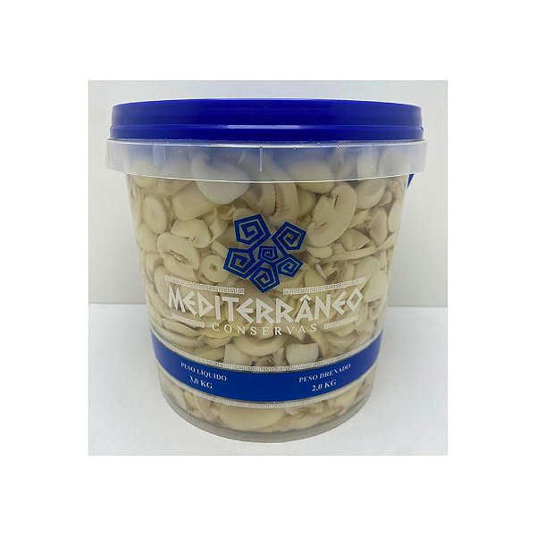 Champignon Fatiado Em Conserva 30-40 2Kg Mediterrâneo