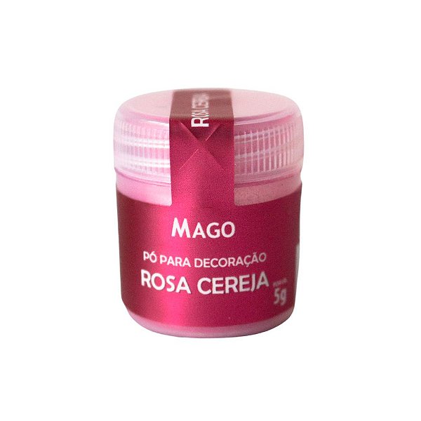 Pó Para Decoração Rosa Cereja 5g Mago