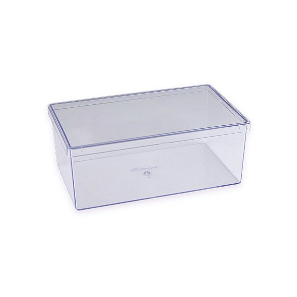 Cake Box Cristal Retangular com Tampa 1,500mL Bluestar