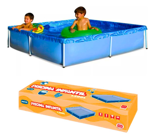 Piscina Com Armação 1.500 Litros 189 X 189 X 42 Cm Mor