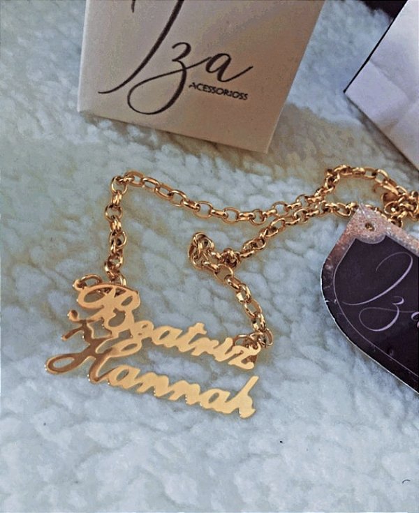 COLAR COM NOME DUPLO