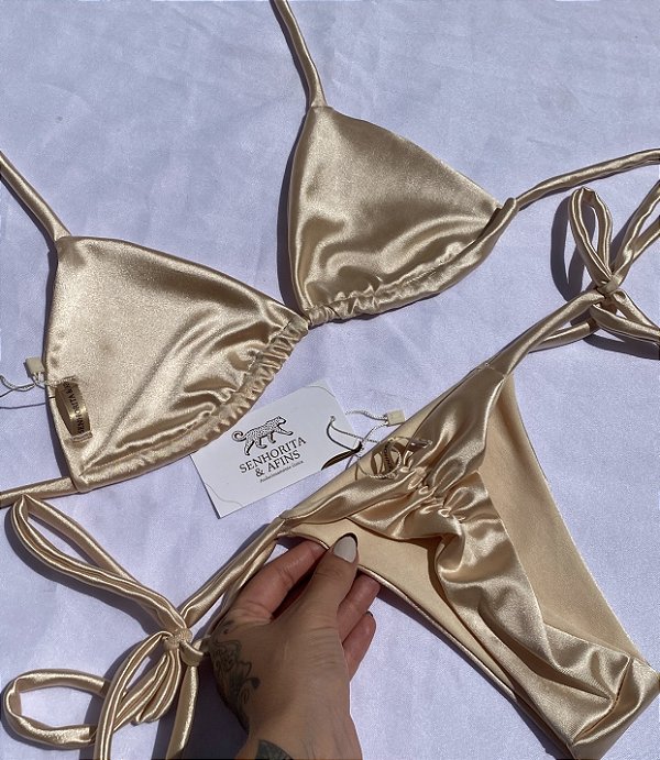 Bíquini Tulipa- Dourado