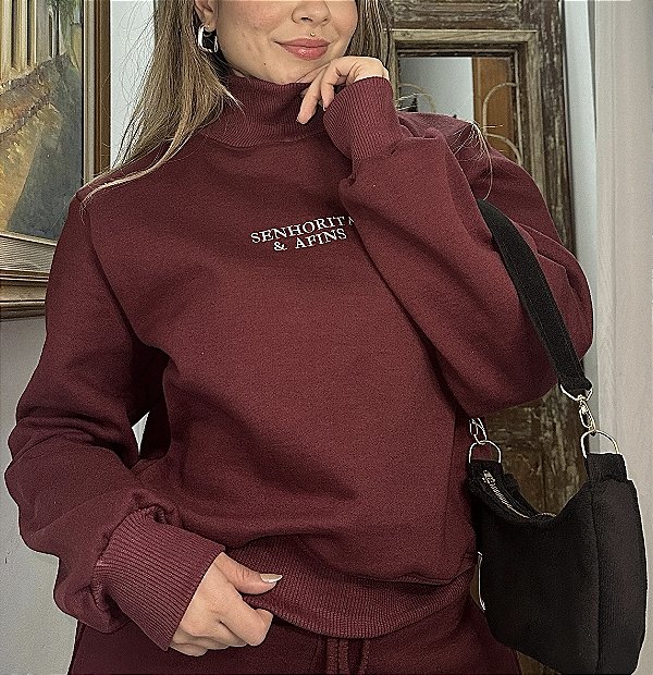 Moletom Classy Marsala