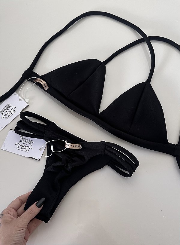Biquíni Lírio - Preto