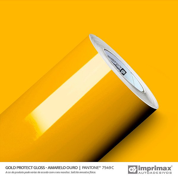 Papel De Parede - Gold Protect Brilho Amarelo 1,40m