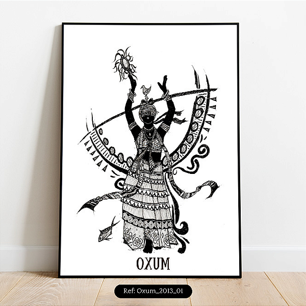 Quadro Coleção Orixás Oxum - A4