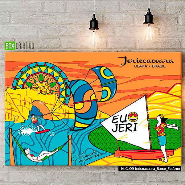 Quadro Tela em Canvas - Jericoacoara - Coleção Mônica Fuchshuber