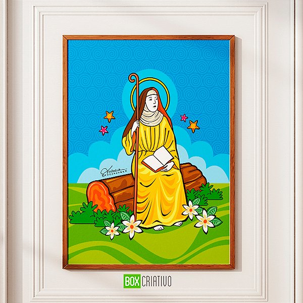 Quadro Santa Mônica  - Moldura com vidro A4