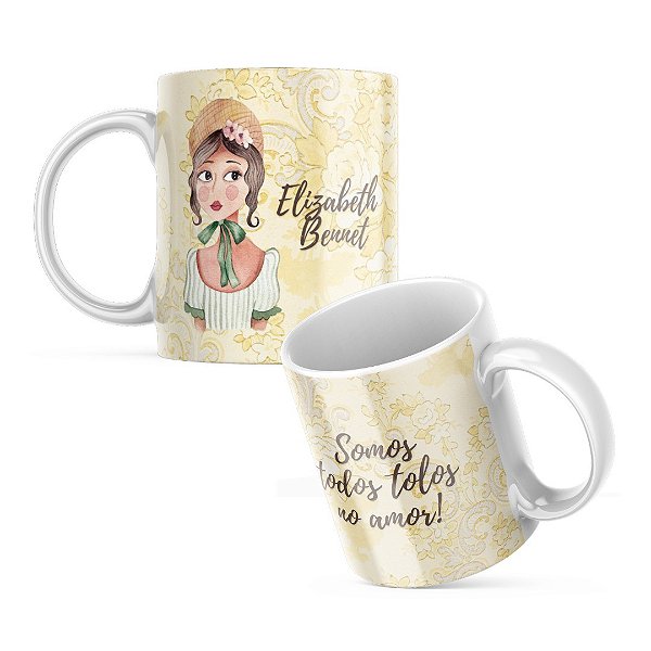 Caneca Orgulho e Preconceito Elizabeth Bennet