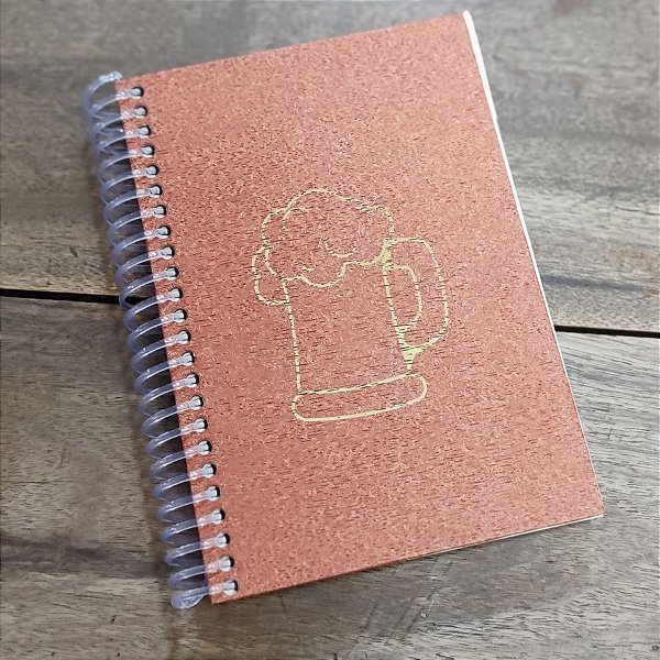 Caderno Cerveja A6 Espiral