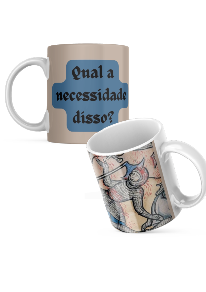 Caneca Personalizada Cavaleiro Medieval Machado