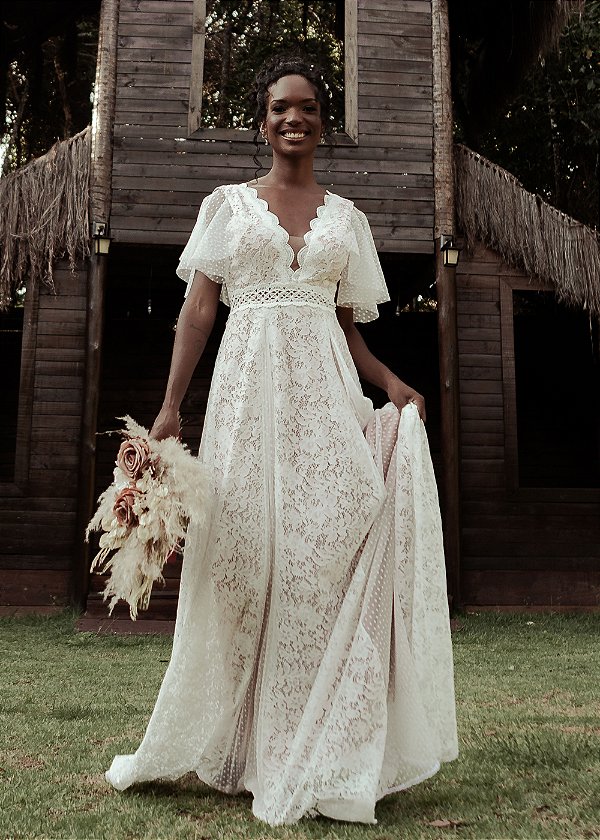 VESTIDO DE NOIVA REALEZA SERENA