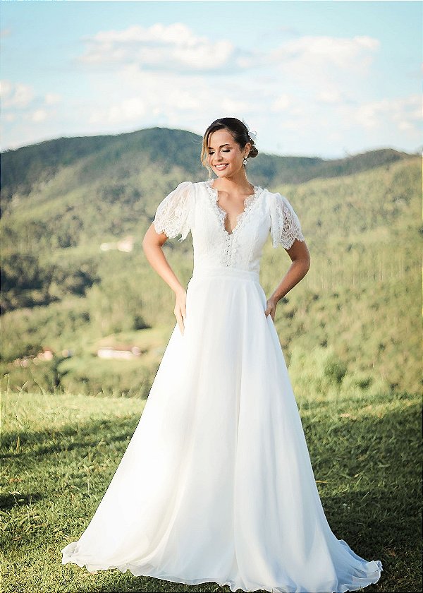 VESTIDO DE NOIVA GRACIOSO