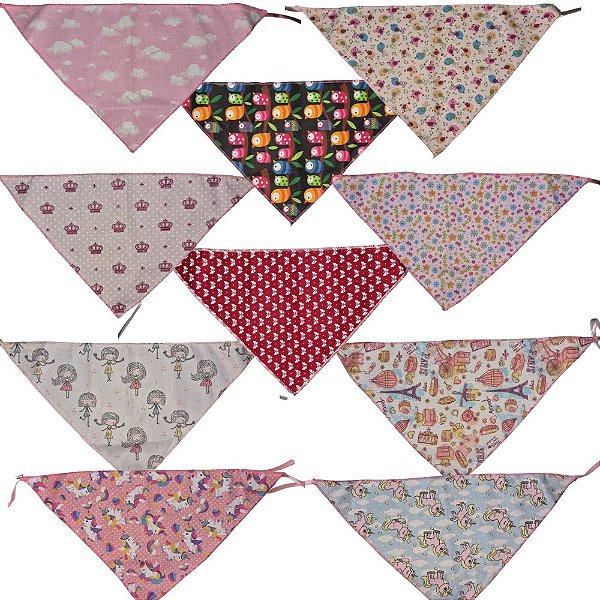 Bandana Pet Big Meninas OTosador - 10 Unidades
