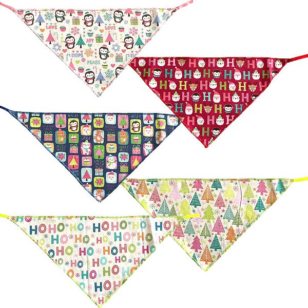 Bandana Pet Natal OTosador - 5 Unidades