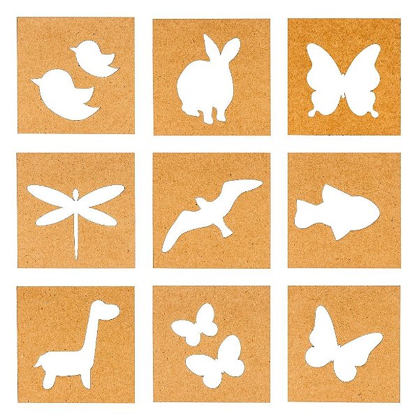 Moldes para Tatoo Art Color Tchuska NATUREZA - com 9 moldes