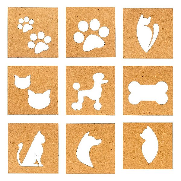 Moldes para Tatoo Art Color Tchuska PET - com 9 moldes