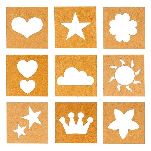 Moldes para Tatoo Art Color Tchuska FORMAS - com 9 moldes